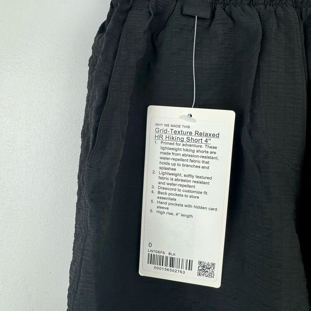 NWT Lululemon Women Grid-Texture‎ Relaxed HR Hiking Short 4